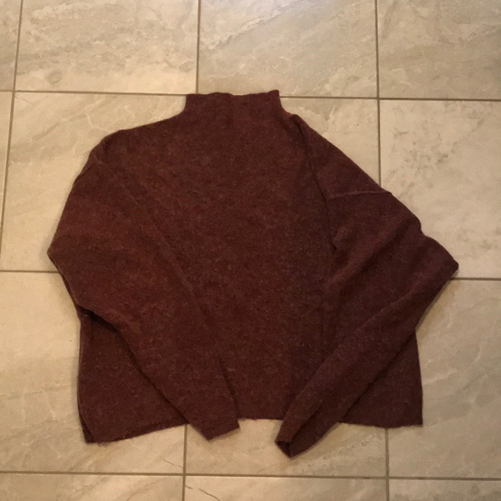 Oversized Free People mock neck sweater